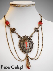 Steampunk keys necklace